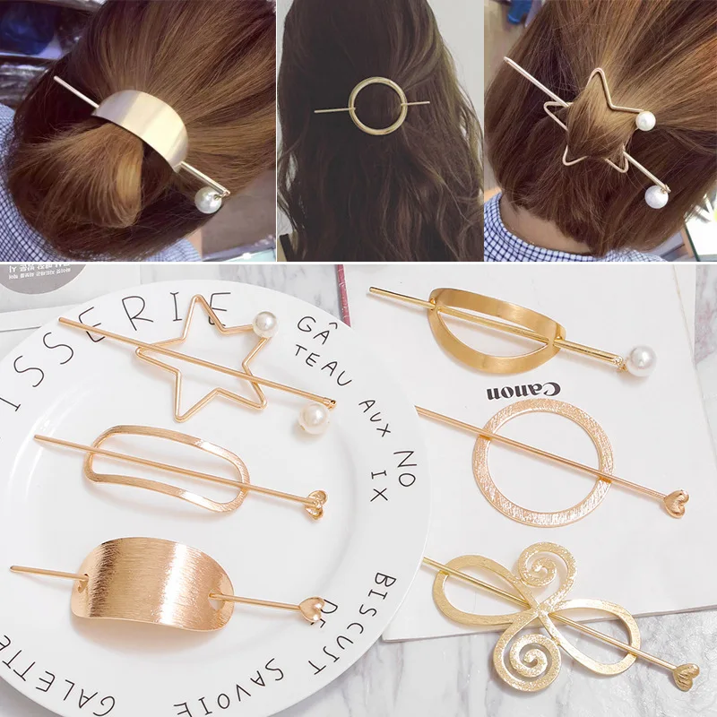 

Elegant Pearl Hair Sticks Pearl Hair Clip Barrette Korean Bobby Pins for Women Girls Hair Styling Accessories