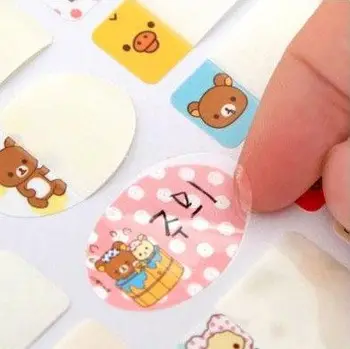 

5piece/pack name sticky notes is waterproof cartoon article post students commodity name tags