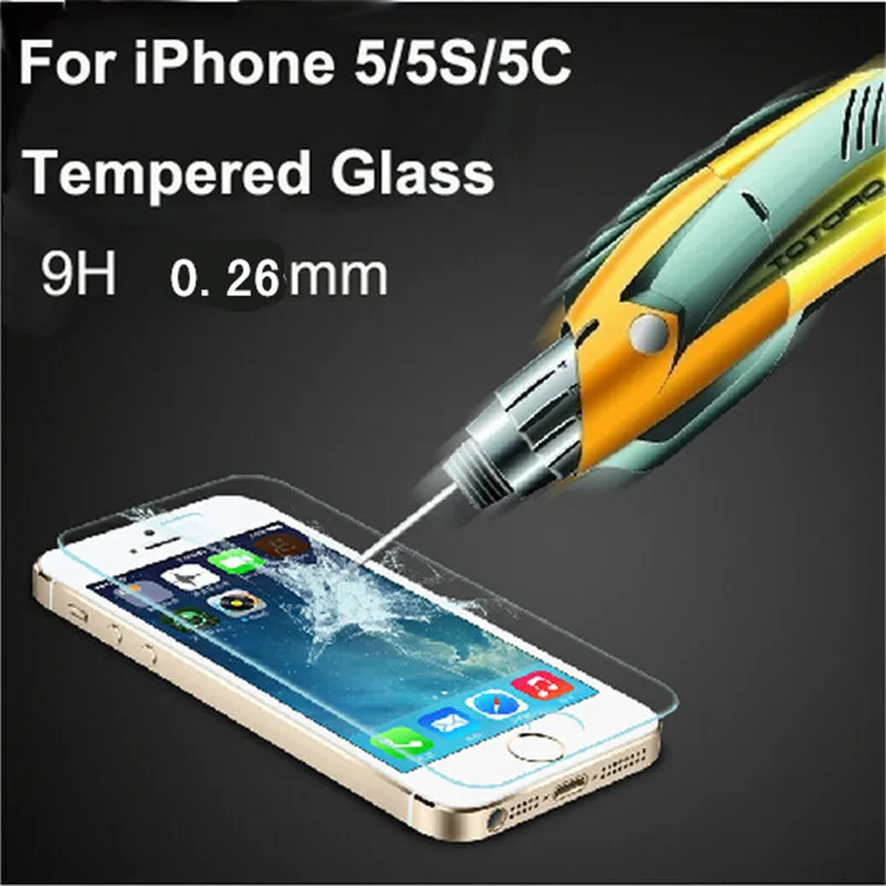 

Tempered Glass Screen Protector For Apple iPhone 5 5S 5C SE iPhone 5S iPhone 5C iPhone SE Protective Film Guard