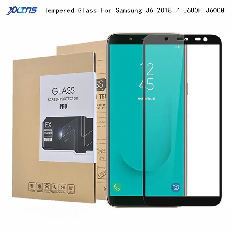 

Tempered GLASS For Samsung Galaxy 2018 J6 on6 3D Full screen cover Protector smart phone J600F J600G anti burst Protective Film