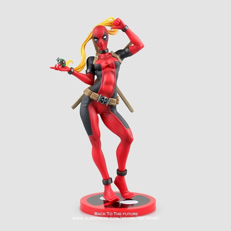 Disney Marvel X men Lady Deadpool Bishoujo 23 5 см Железный человек фигурка аниме мини украшение