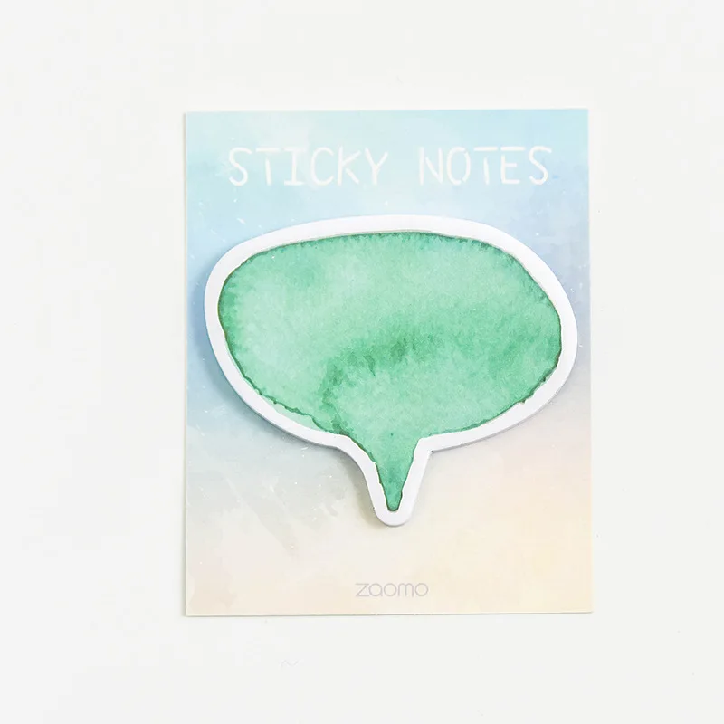 Dark Green Dialog 1 шт. Творческий Sticky Notes планета memo pad kawaii наклейки для скрапбукинга материал блокноты Memo простыни Детские канцелярские принадлежности - Цвет: Dark Green Dialog