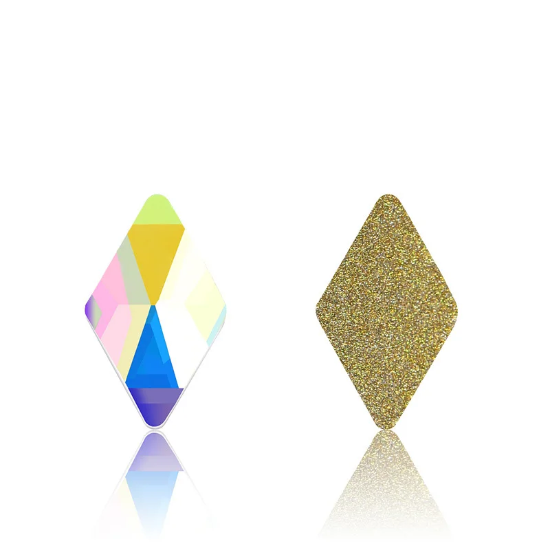 Новые поступления 6*10 мм Diamond Crystal 3D не исправление стразы плоской задней Клей На Кристаллы для ногтей украшения DIY