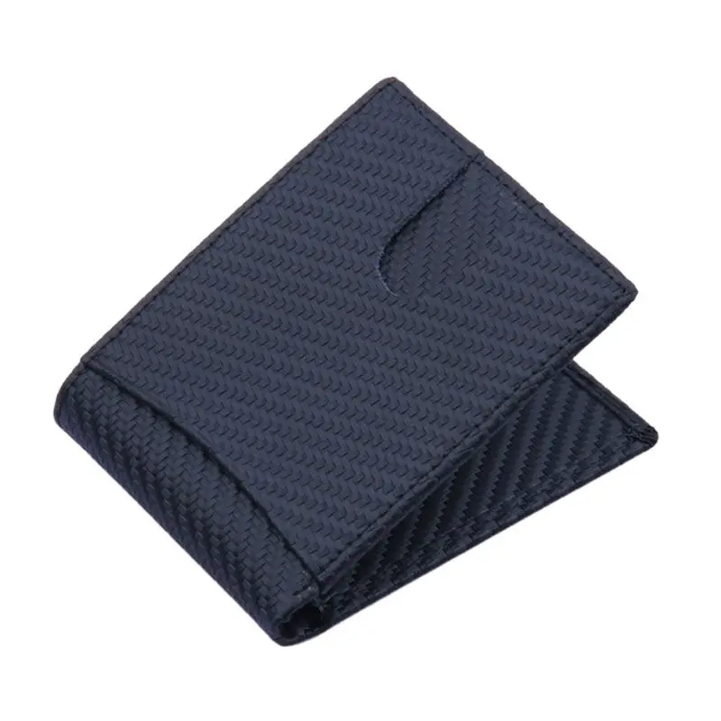 

Men's Carbon Fiber Pattern Wallet Pocket Card Holder Case Bag Bifold Slim Purse