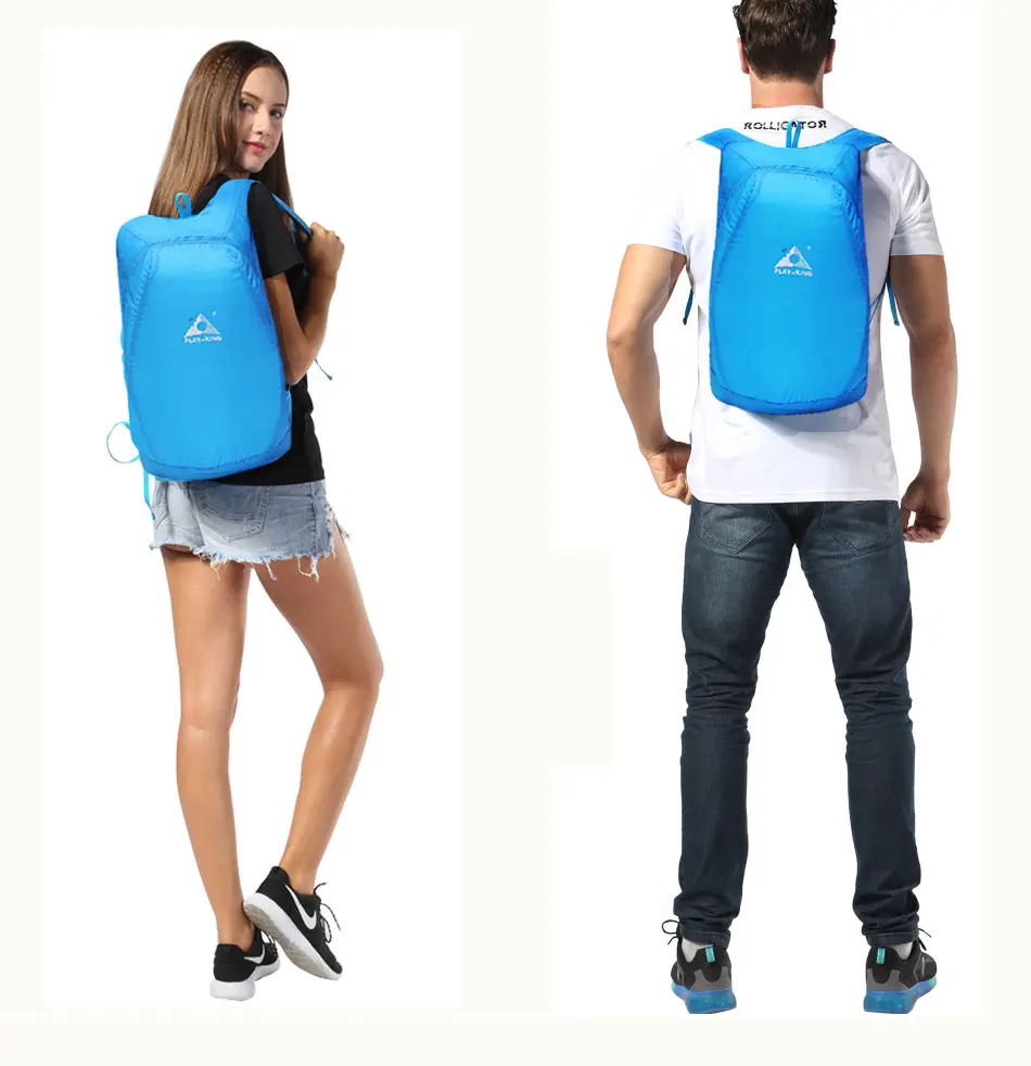 Bolsa de Nylon Pacote para as Mulheres Caminhadas ao ar Leve Mochila Dobrável Impermeável Ultraleve Homens Viagem Livre Ciclismo 16 Automóveis e motos