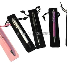 Настройка и ювелирных изделий бархата мешочек Бархатный мешочек ручка чехол Velvet запись ручка сумка туалетные ручка сумки логотип