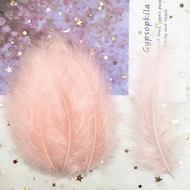 Natural Turkey Feathers Plumes 4-6 Inches10-15cm Multicolor Chicken Marabou Feather DIY Craft Wedding Jewelry Decoration 50pcs