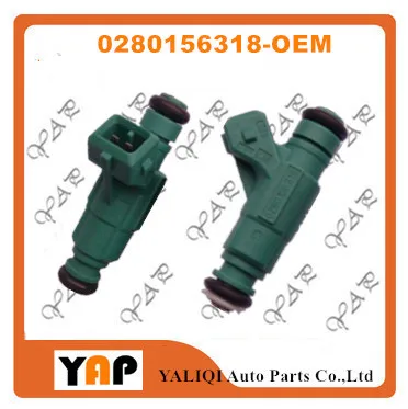 Инжектор топлива(4) для fitpeugeot 206 307 Citroen C2 C3 C4 Xsara mk2 Berlingo TU5JP4 1.6L 16V L4 0280156318 2003-2012