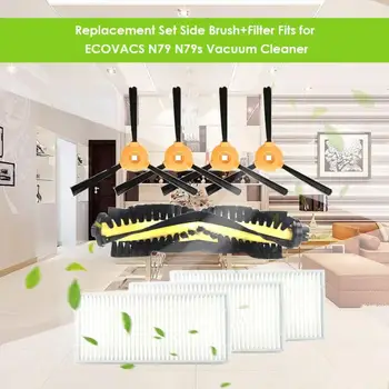 

Vacuum Cleaner Group Side Brush + Filter For Ecovacs N79 N79S Including Accessories Kit - Filter Brush