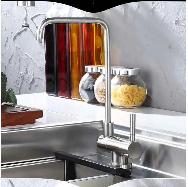 厨房304不锈钢净水龙头隐藏式折叠自来水直饮水龙头窗户内开矮款-淘宝网_01