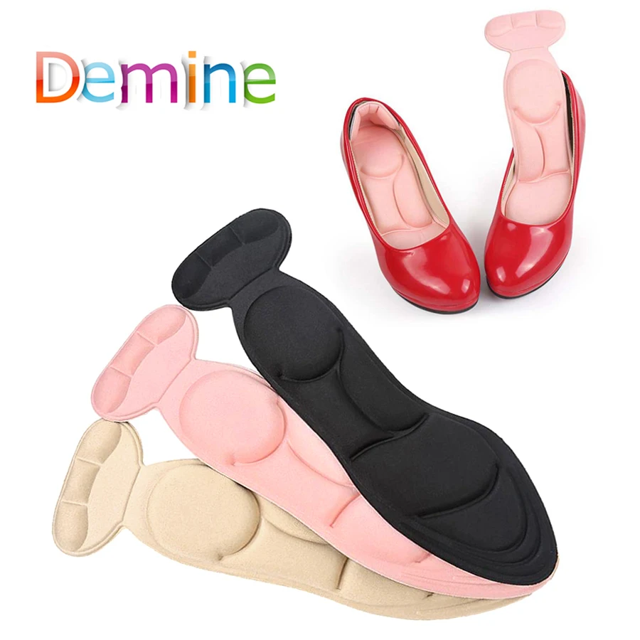 

5D Insoles for Women High Heels Inserts Pad Arch Support Heel Back Protector Soft Sponge Massage Shoes Pads Foot Care Insole