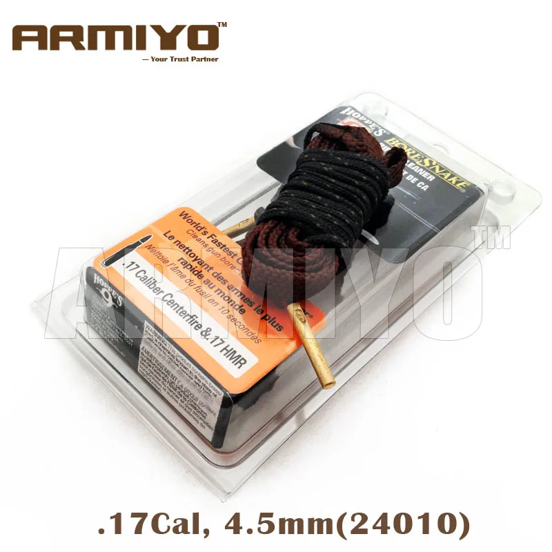 

Armiyo 4.5mm .17Cal Air Gun Brush Barrel Cleaner Bore Cleaning Snake Sling Kit 24010 Hunting Tactical Accessories