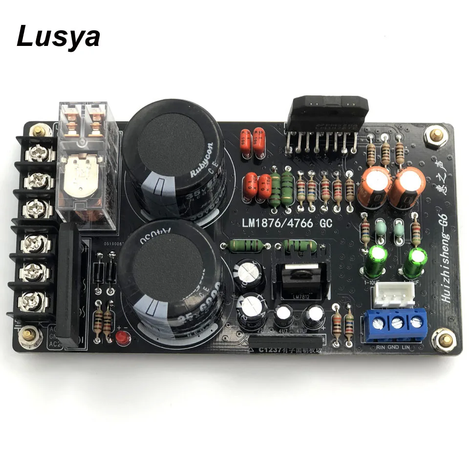 

LM1876 60W Digital Amplifier Audio Board Dual Channel Amplifier Board for 4-8 ohm Speaker DIY/Finished Board B9-006