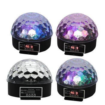 

9 Led Color Chang Disco Dj Stage Lighting 27W Led Crystal Magic Ball Effect Light Dmx512 Ktv Party (4Pcs/Lot)
