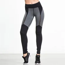 Yoga Sport Leggings Women Mesh Patchwork Yoga Pants Running Tights Stretched Sports Pants Gym Leggings mallas mujer deportivas