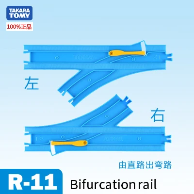 Takara Tomy Plarail Trackmaster железнодорожные пути пластиковые детали аксессуары кривая/прямой/блок/мост - Цвет: R11