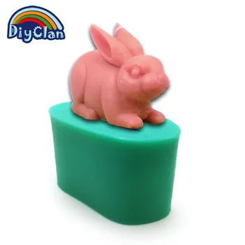 

Happy Easter Rabbit Silicone Molds For Cake Jelly Dessert Chocolate Mould Rabbit Style Soap Likang Mold S0089TZ