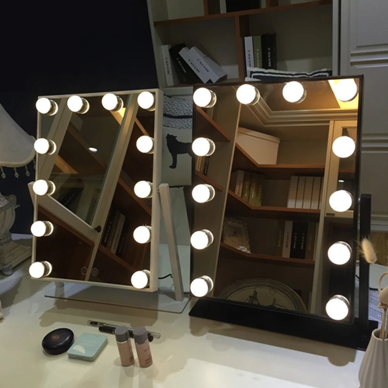  Hollywood Style Cosmetic Makeup Mirrors with Lights Lighted Vanity with 12x3W Dimmable LED Bulbs an - 33045453027