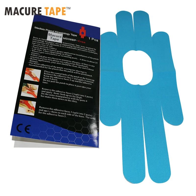 Медицинская эластичная лента Macure для коленей Спортивная кинезиологическая