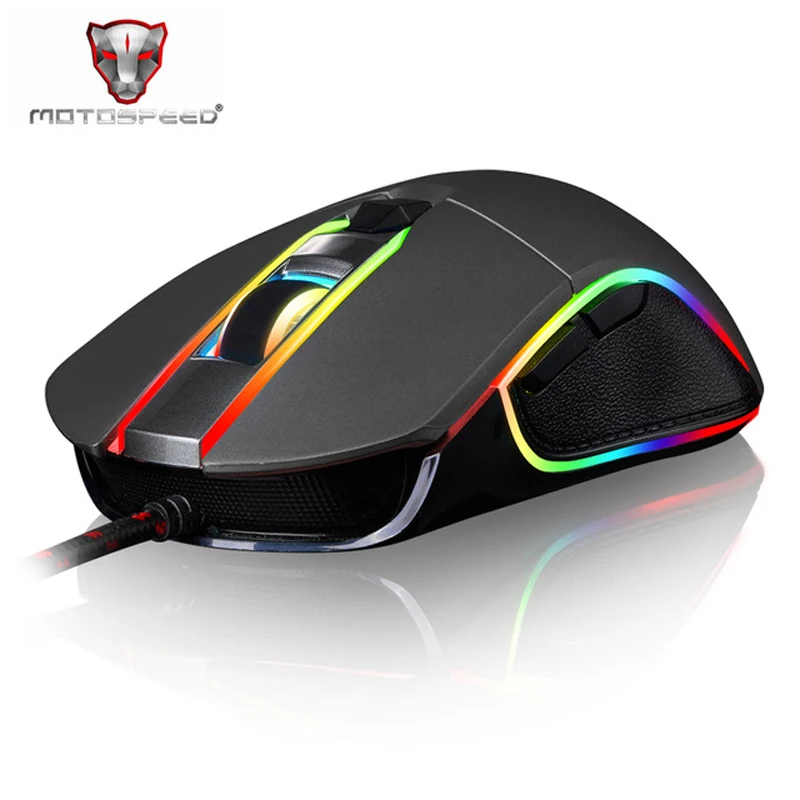 

Motospeed V30 Game Ergonomic Gaming Mouse Gamer Mause Wired With Backlight For Laptop PC Computer RGB Optical Raton Rato Player