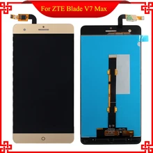 New Gold 5.5 inch For ZTE Blade V7 Max Full LCD Display+Touch Screen Digitizer Glass Assembly Replacement Free Tools New Gold 5.5 inch For ZTE Blade V7 Max Full LCD Display+Touch Screen Digitizer Glass Assembly Replacement Free Tools