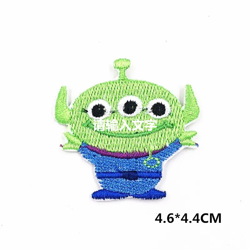3 шт./упак. История игрушек мультфильма инопланетянин маленький зеленый человек животное Вышитые Железо на патч ручной работы для ремонта одежды наклейки