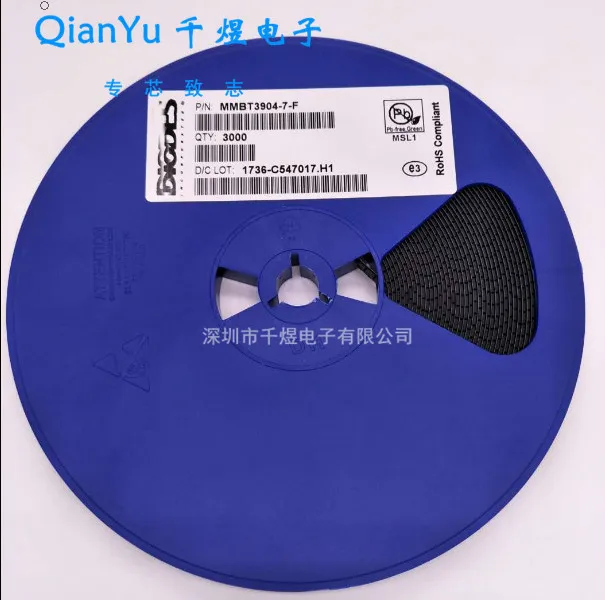 Оригинальные новые 100 MMBTA06-7-F MMBT3904-7-F MMBT2907A-7-F MMBTA92-7-F MMBTA56-7-F MMBTA28-7-F MMBT3904Q-7-F шт. |