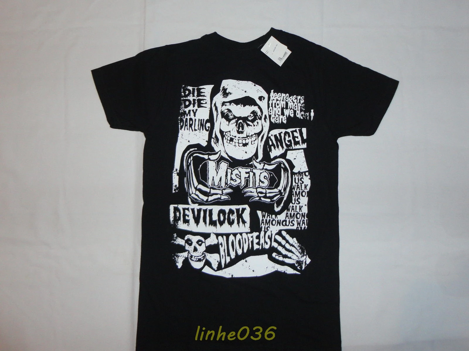 The Misfits череп новая футболка S-3XL ужас злодей Металл Панк Рок Данциг Для мужчин 2018