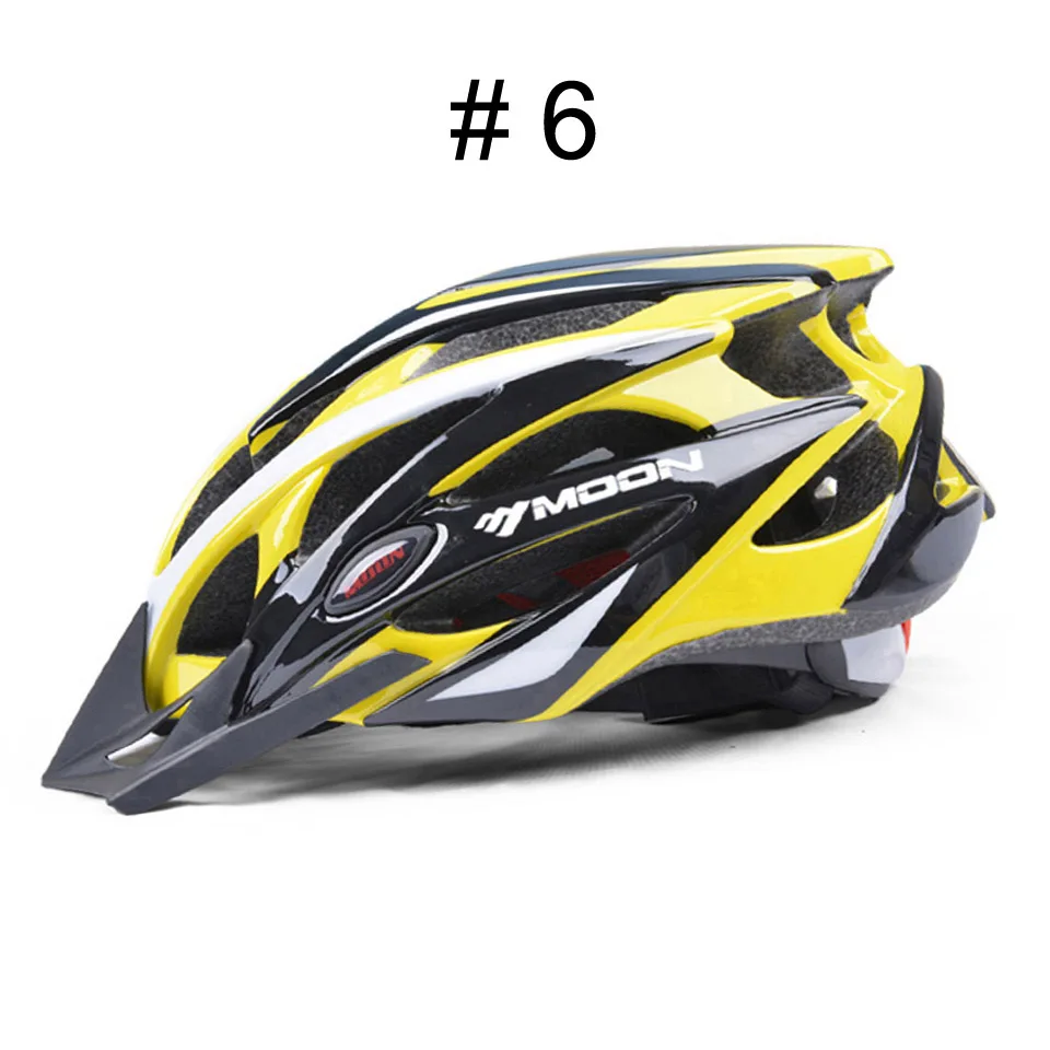 MOON велосипедный шлем In-mold велосипедный шлем ультралегкий цельный дорожный горный велосипедный шлем 52-64 см - Цвет: Regular Color 6