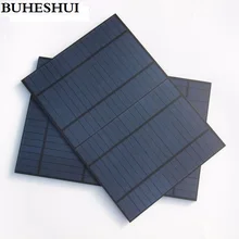 BUHESHUI PET 10W 18V Solar Panel Polycrystalline Silicon Grade A Solar Cell For 12V Battery Charger
