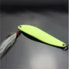 1pcs 5g 7g 10g 13g  Luminous Fishing Spinner Spoon Lure Hard Bait with Feather For Bass Sea Lures Wobbles Fishing Accessories ► Photo 2/5