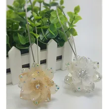 Одна пара цена низкая Высокое качество Европейский творческий магнитный зажим прочный всасывания Кристалл Декор цветок стиль