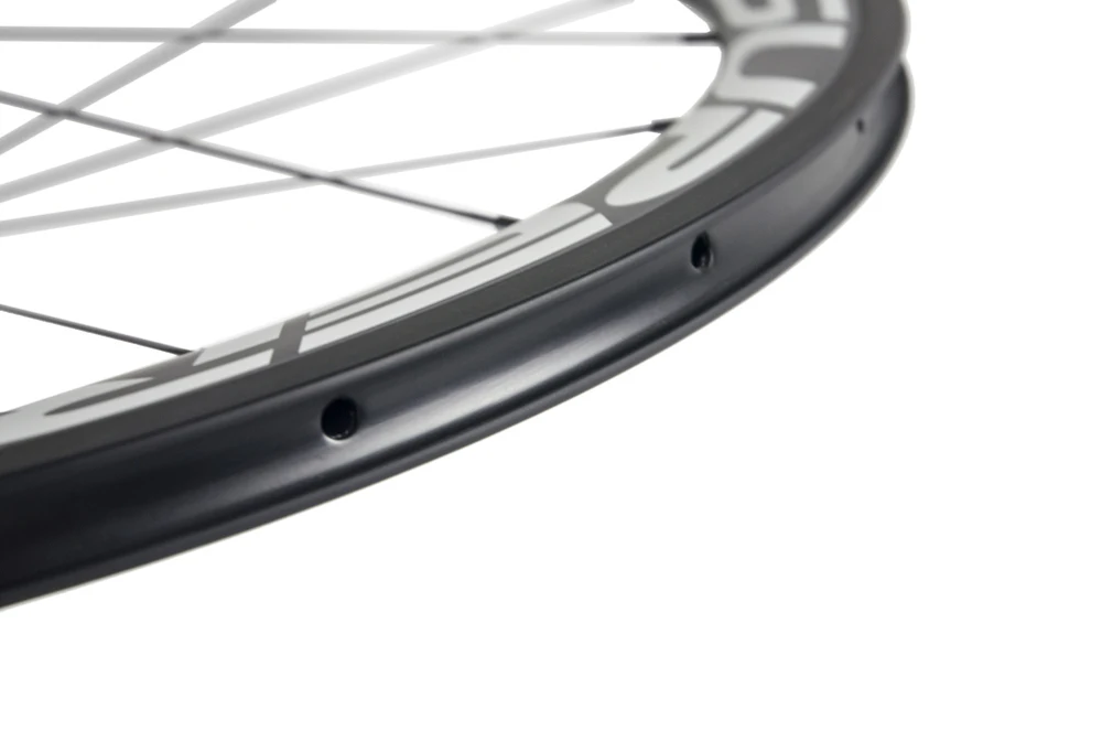 Discount SUPERTEAM 700C 45mm Carbon Clincher Disc Brake Wheelset matte 38