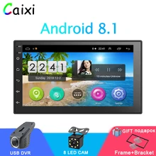 Автомобильный Радио Android 8,1 2Din универсальный gps для навигации и аудиосистемы стерео автомобильный мультимедийный MP5 плеер для Nissan Hyund Toyota Kia