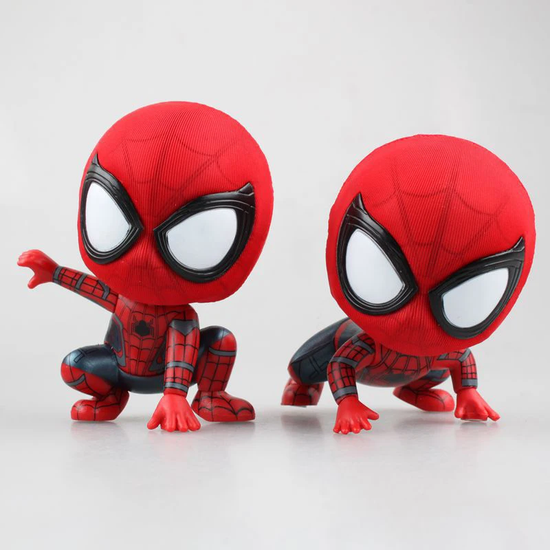  Bobble Head Spiderman Spider Man Hero PVC Action Figure Collection Model Doll Toy Gifts  (2)