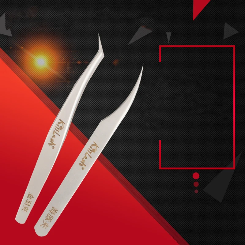 

Premium Beauty Makeup Tweezers Mink Eyelashes Extension Top Quality Ultra Fine Tip Tweezers High precision professional Tweezer