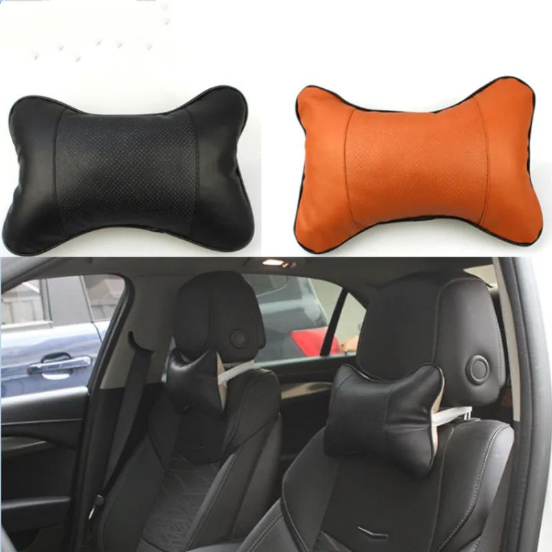 PU Headrest Car Seat Neck Pillow Four Seasons Universal Single Bone