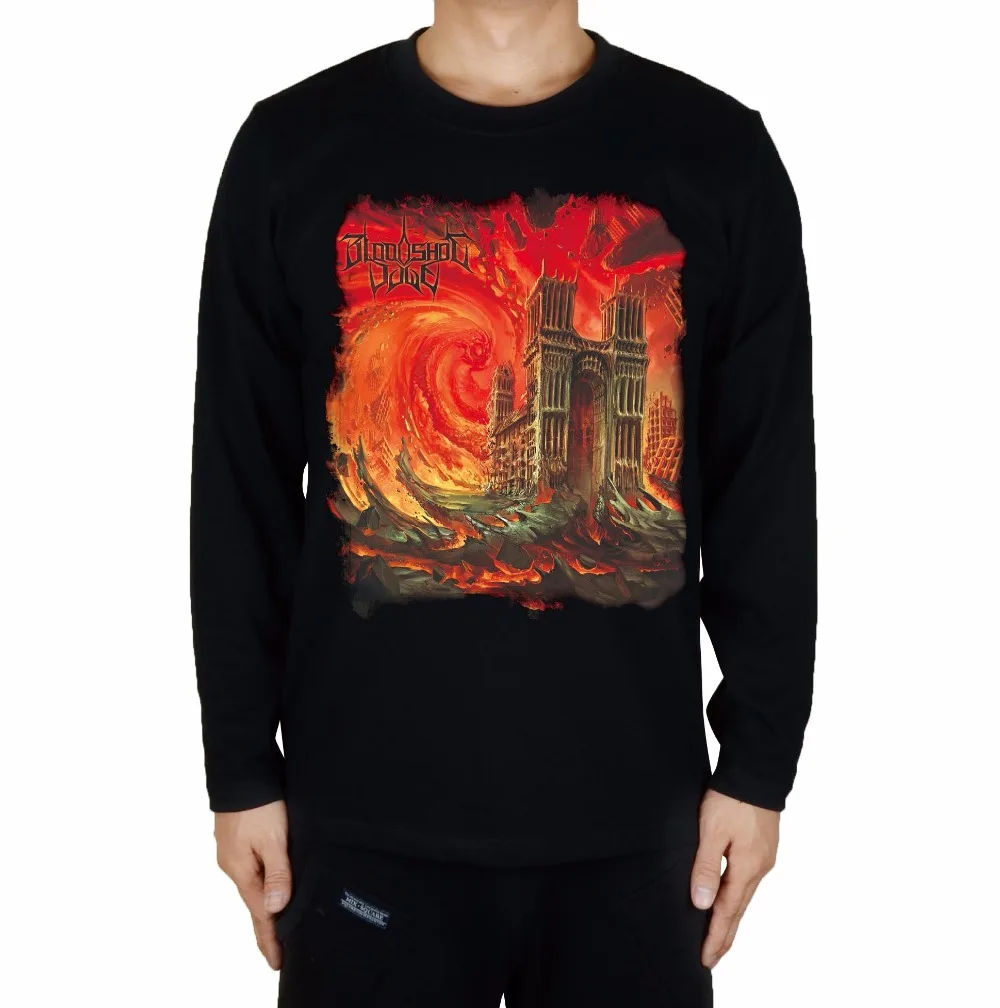 

5 styles Summer Style Notre Dame de Paris church Bloodshot Dawn Rock men women shirt punk heavy Melodic metal long sleeve