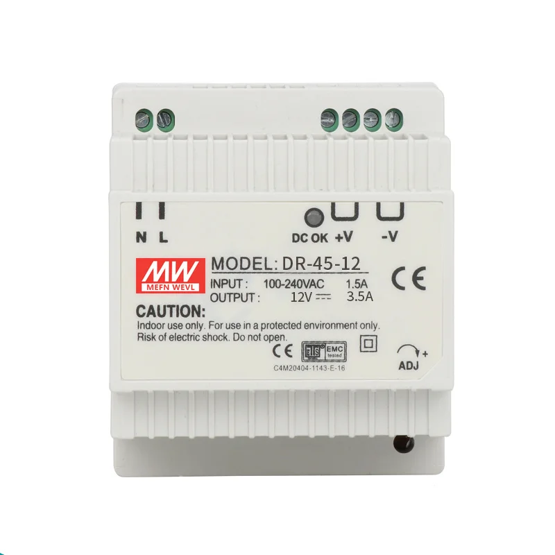 Achat DR 45 45 W sortie unique 5 V 12 V 15 V 24 V Din Rail alimentation à découpage