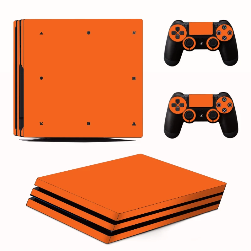 Сплошной цвет наклейка консоли кожного покрова для Playstation 4 Pro консоль PS4 наклейки