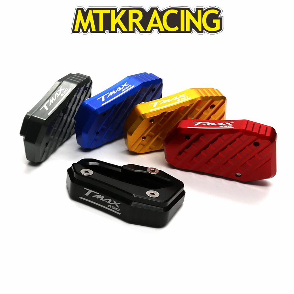 

MTKRACING Motorcycle Kickstand Extension Plate Foot Side Stand Enlarge Pad For YAMAHA TMAX 530 T MAX 530 T-MAX 530 2017 2018