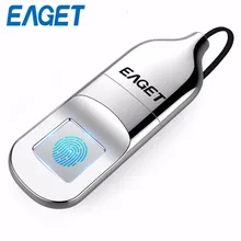 Eaget USB Flash Drive 32 ГБ флешки USB 2.0 распознавания отпечатков пальцев Шифрование флэш-диск 64 ГБ памяти usb stick mini накопитель