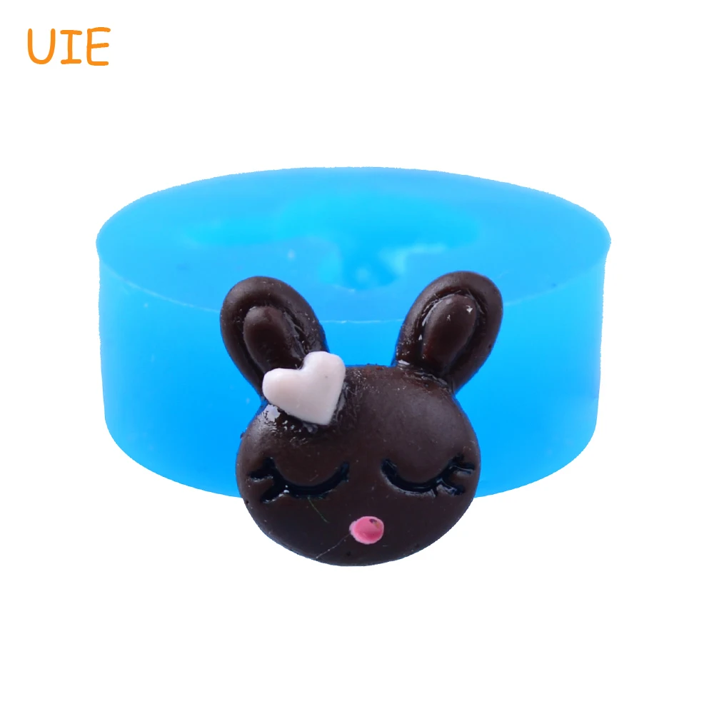 QYL190U 16.4mm Rabbit / Bunny Chocolate Cookie Silicone Mold - Cupcake Topper Fondant Resin DIY Biscuit Baking Candy Jewelry | Дом и сад