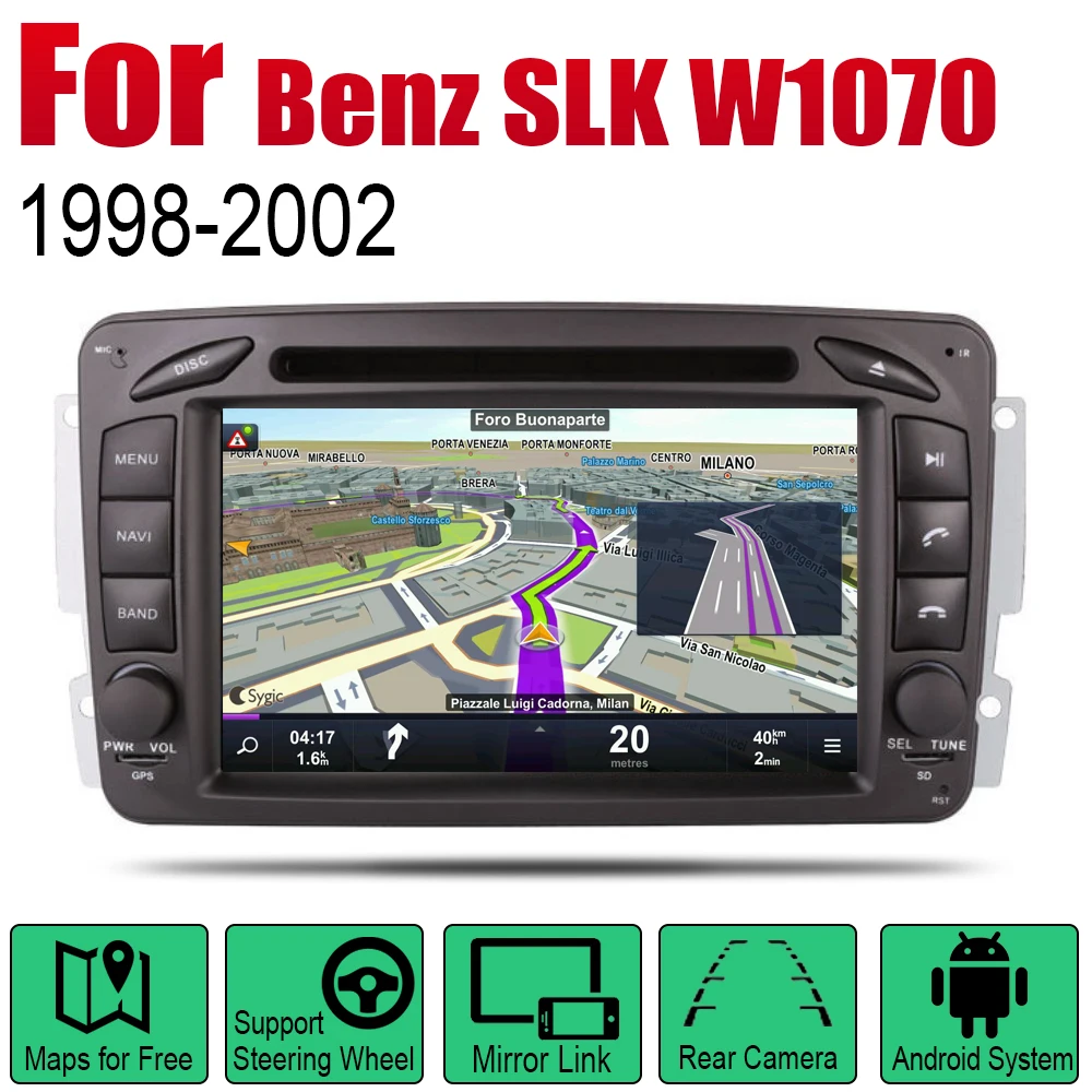 

Android Car DVD GPS Navi For Mercedes Benz SLK W1070 1998~2002 NTG player Navigation WiFi Bluetooth Mulitmedia system audio