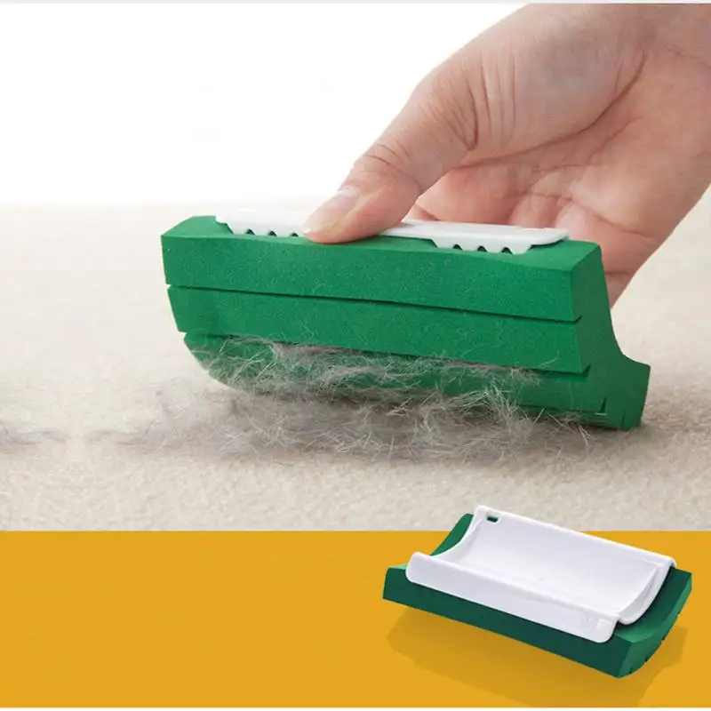 

Portable Washable Cleaning Brush Pet Electricity Remover Hair Sponge Brush Detachable Dust Brush for Cloth Furniture Carpet