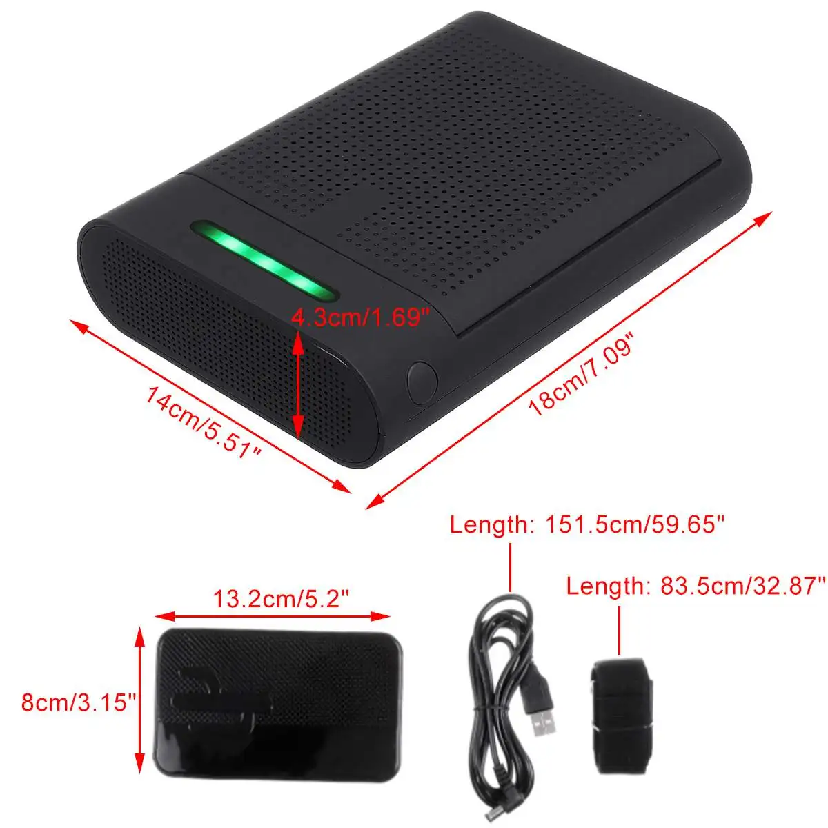 Автомобильный очиститель воздуха, USB очиститель, ионический HEPA фильтр для удаления запаха сигарет и дыма, анион, автомобильный ионизатор воздуха, бытовой стерилизации