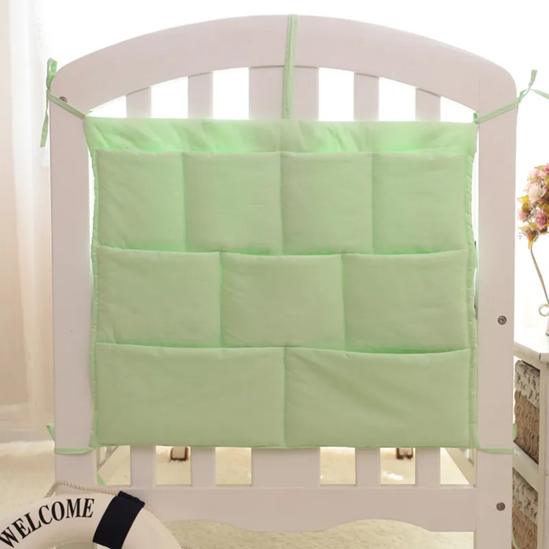 Rooms Nursery Hanging Storage Bag Cartoon Baby Cot Bed Crib