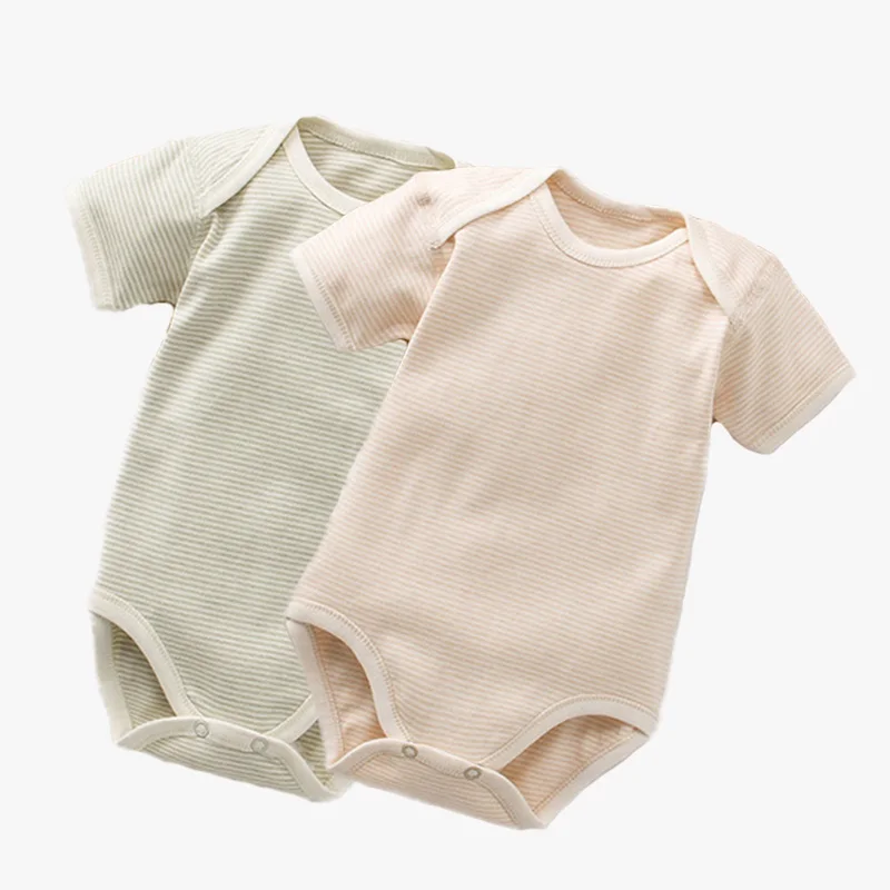 2 шт./компл. детское боди Одежда для маленьких девочек и мальчиков для новорожденных органический хлопковая одежда для малышей Детский Рождественский комбинезон пижамы комбинезон детский зимний одежда для новорожденных - Цвет: Y029 Striped