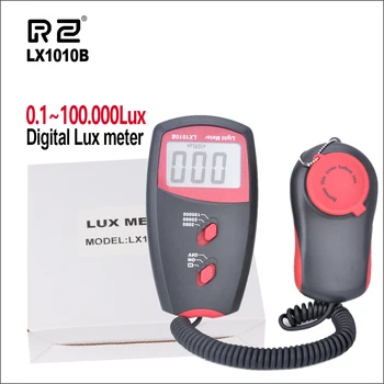 

RZ Digital Level Measuring Instruments Professional Digital Lux meter Auto Range High Precision0.1-100000 Lux LX1010B