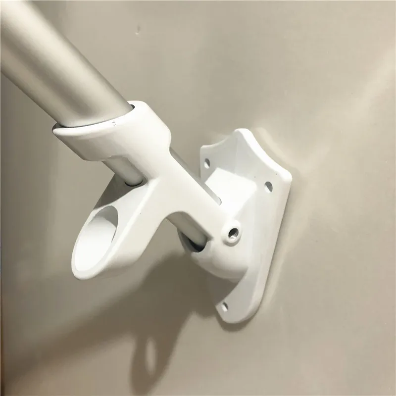 

NEW Wall Mount Flag Pole Adjustable Metal Flagpole Holder for Flags Windsock w/Screw Base 2 Angle Flag Pole 1pc